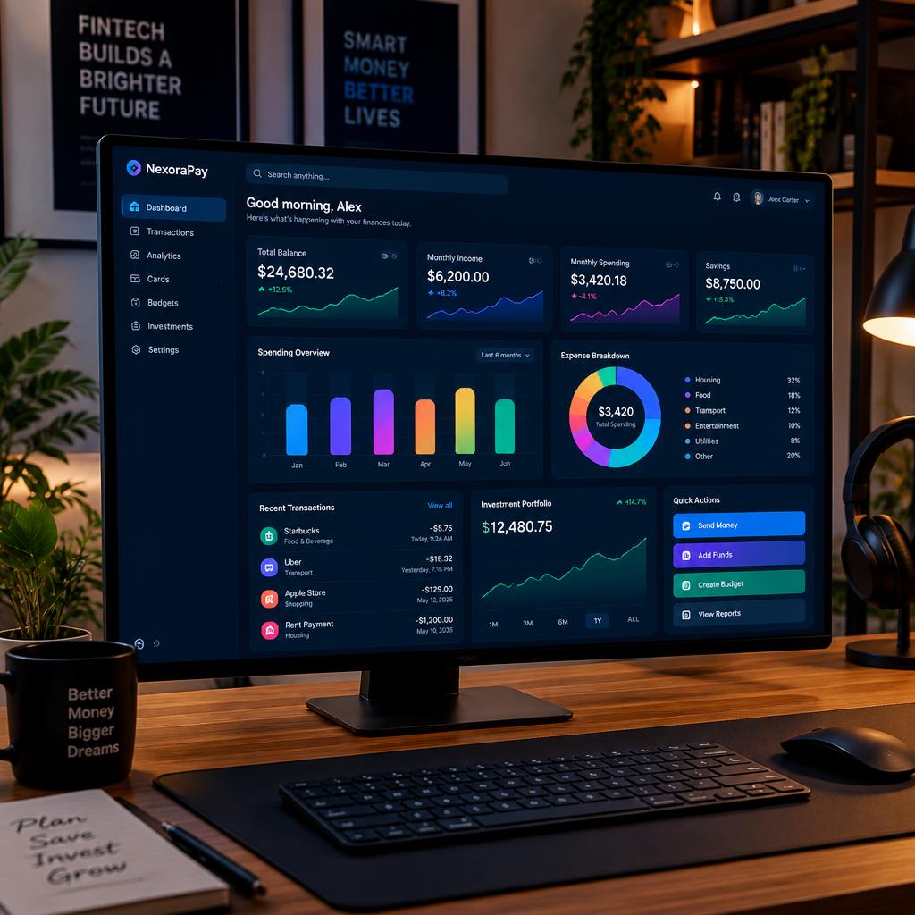 Fintech dashboard redesign
